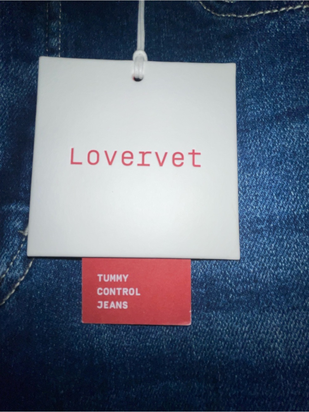 Lovervet by Vervet High Rise Tummy Control Flare Jean size 14W NWT - Picture 5 of 5